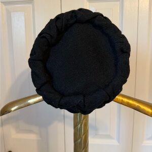 Vintage Black Pillbox Hat